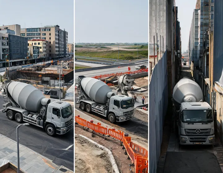 Truck mixer concrete operating profiles